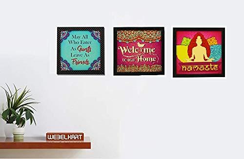 Cadre photo synthétique « Citation motivante/amusante » sans verre pour décoration murale, de bureau, de salle d'étude (25,4 x 25,4 cm, multicolore)