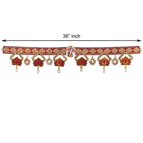 Guirlande de porte/Bandarwal/Toran traditionnelle artisanale en perles de plastique de qualité supérieure pour porte, Bandarwal traditionnel pour porte