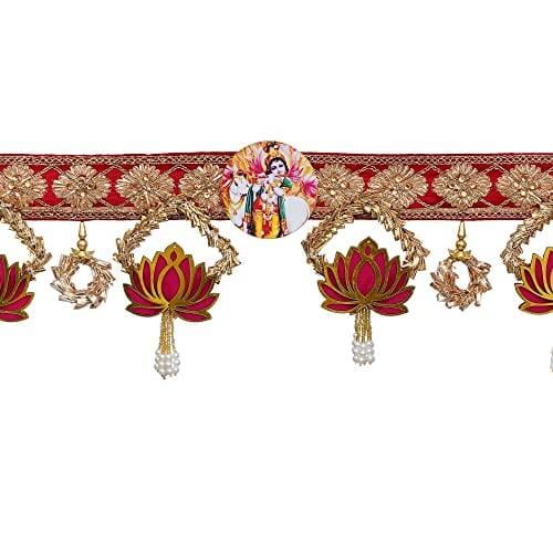 Guirlande de porte/Bandarwal/Toran traditionnelle artisanale en perles de plastique de qualité supérieure pour porte, Bandarwal traditionnel pour porte