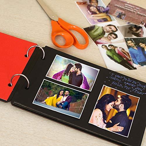 Album photo/de souvenirs à faire soi-même en bois - 26 x 16 x 4 cm (30 feuilles, 0,5 kg)