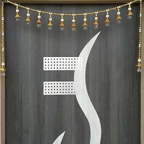 Toran de porte artisanal de qualité supérieure pour la décoration de la maison et de Diwali (multicolore) - 34 pouces