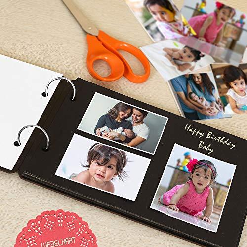 Album photo DIY en bois, livre de souvenirs, 26 cm x 16 cm x 4 cm (30 feuilles) (Motif 22)