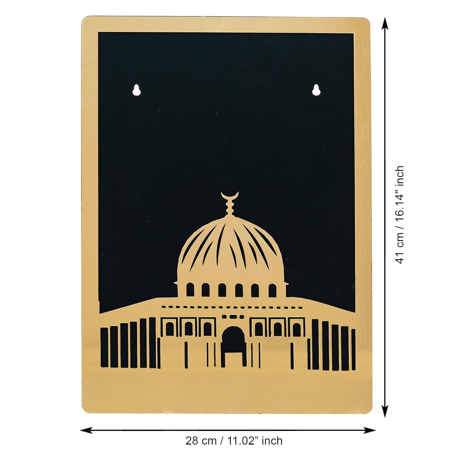 Décoration Murale Islamique Premium en Bois Découpée au Laser, Décoration Murale pour Maison/Bureau, Art Mural Musulman pour Décoration de Salon, Mosquée Al Aqsa, Mosquée An-Nabawi, Mosquée Al Kaaba
